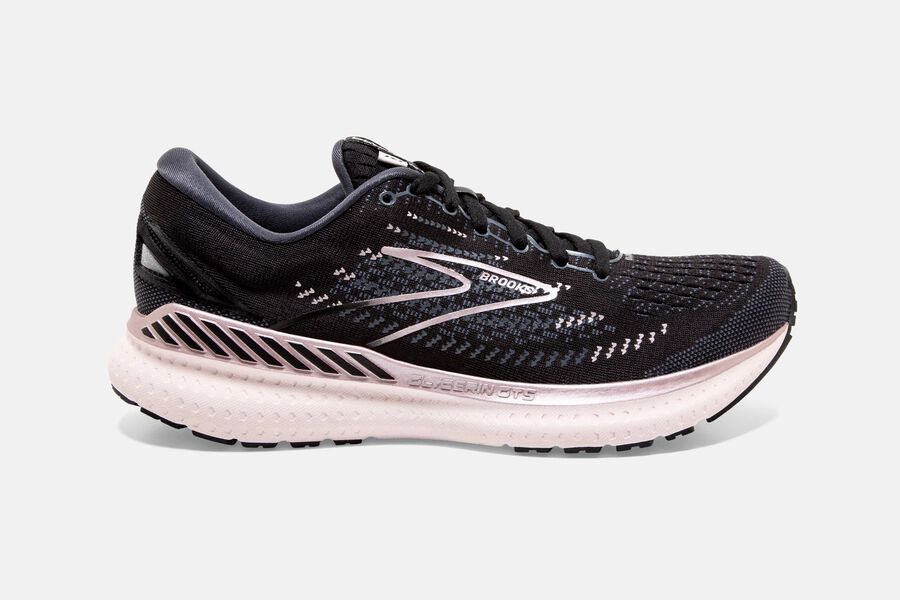 Brooks Glycerin Gts 19 Road Löparskor Dam - Svarta/Rosa - 0237-JVSOQ